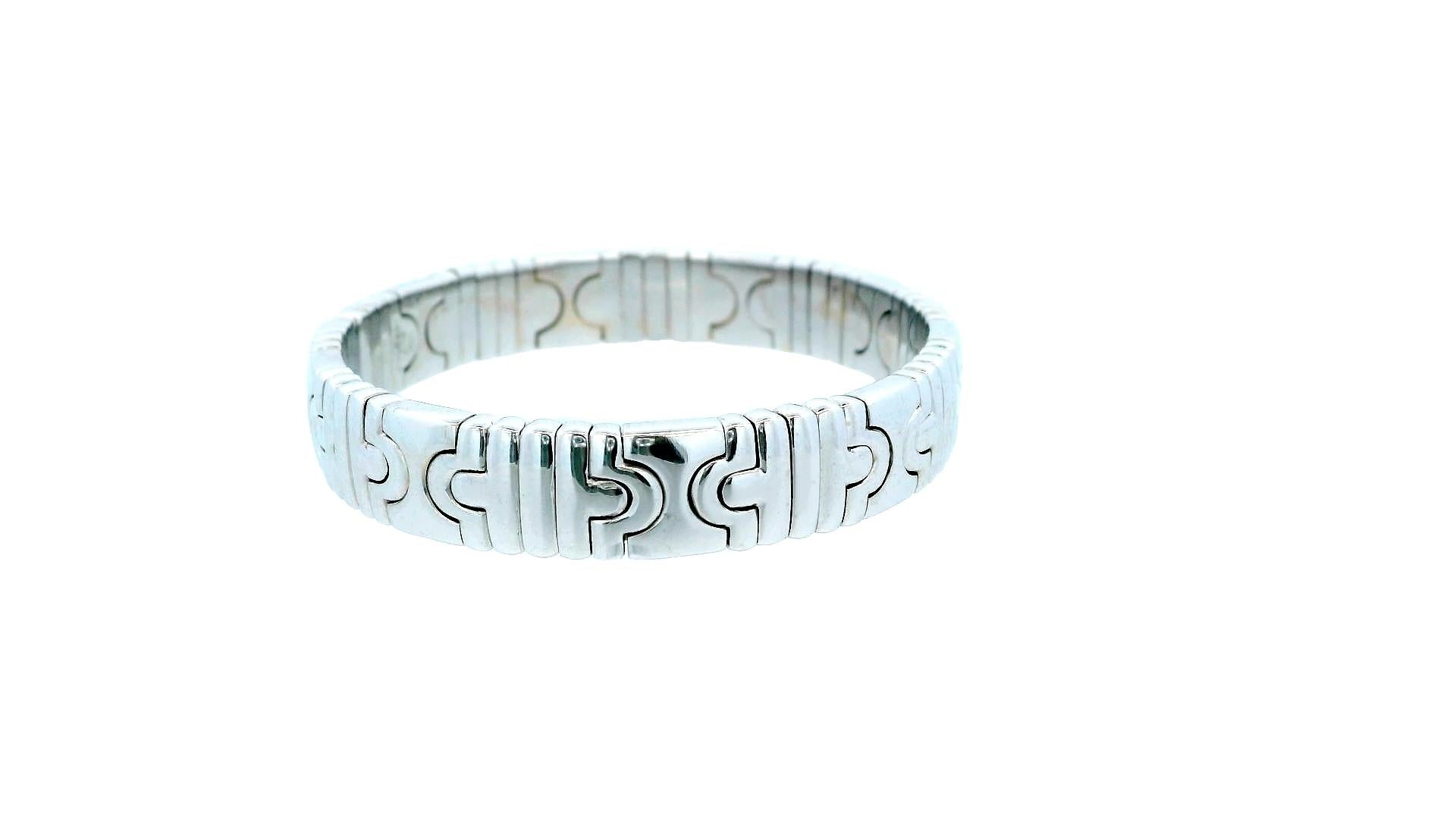 Bvlgari Parentesi 18K White Gold Bracelet