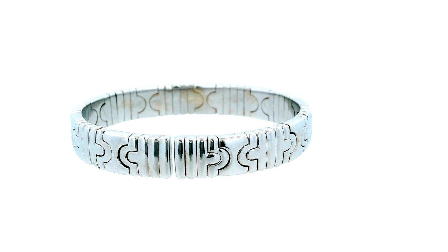 Bvlgari Parentesi 18K White Gold Bracelet