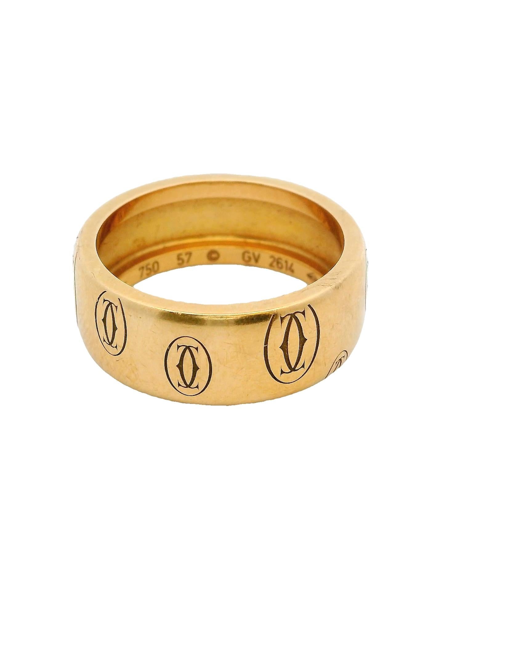 Cartier 18K Rose Gold Ring Size 57