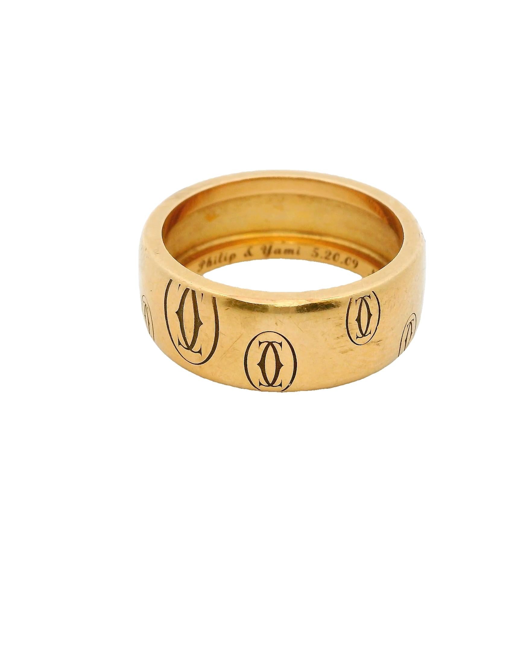 Cartier 18K Rose Gold Ring Size 57
