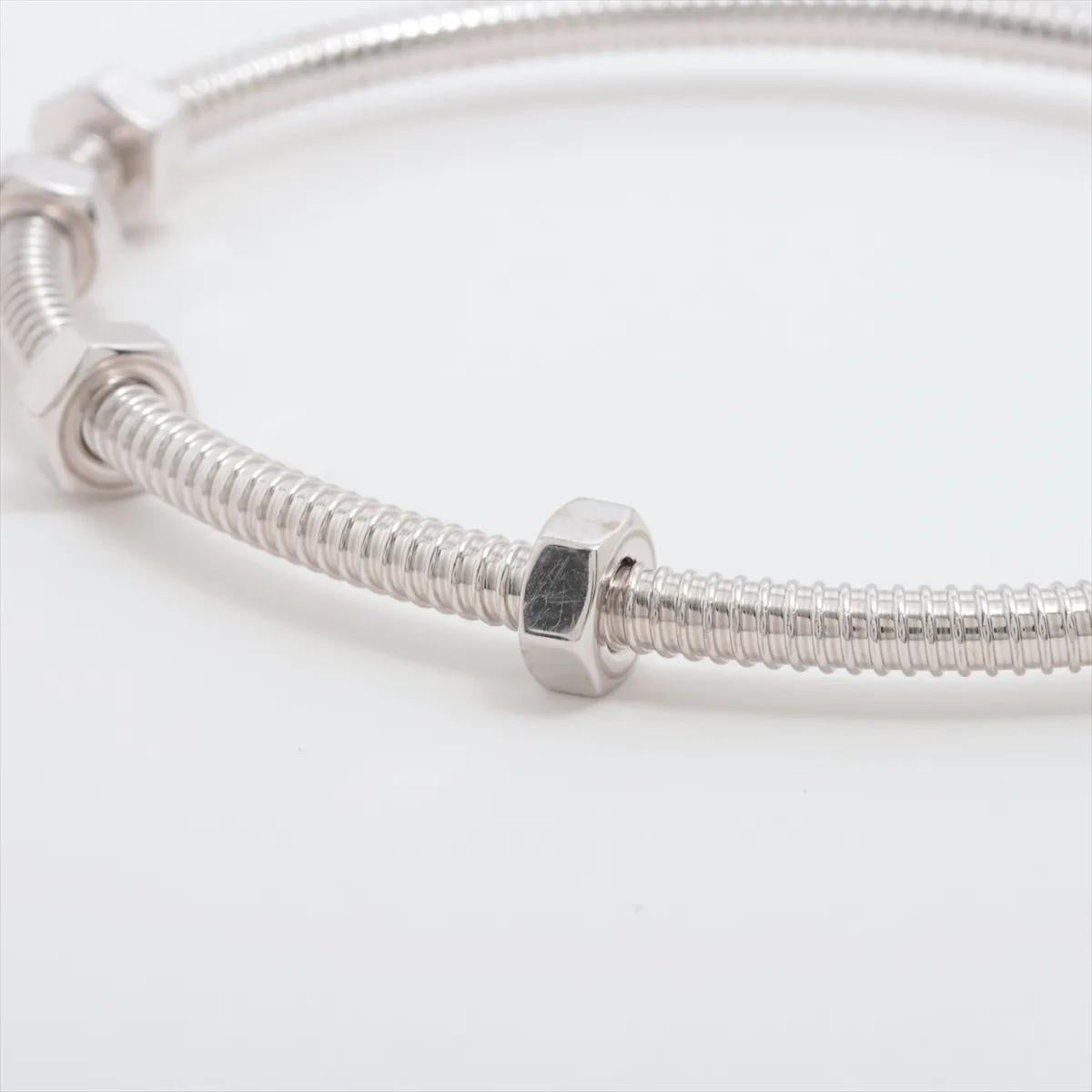 Écrou de Cartier Size '19' 18K White Gold Bracelet Box & Papers