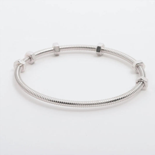 Écrou de Cartier Size '19' 18K White Gold Bracelet Box & Papers