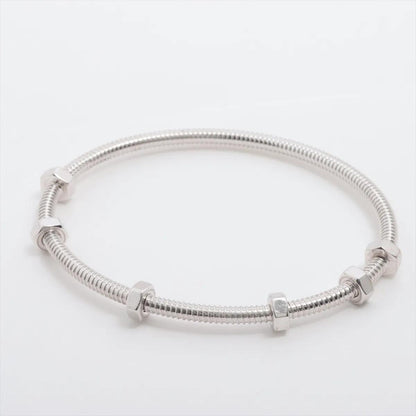 Écrou de Cartier Size '19' 18K White Gold Bracelet Box & Papers