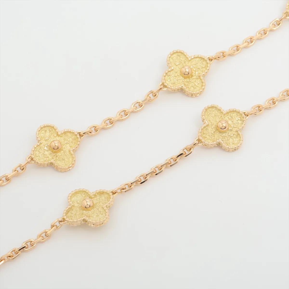 Van Cleef & Arpels Vintage Alhambra long necklace, 20 motifs W/ Service Papers