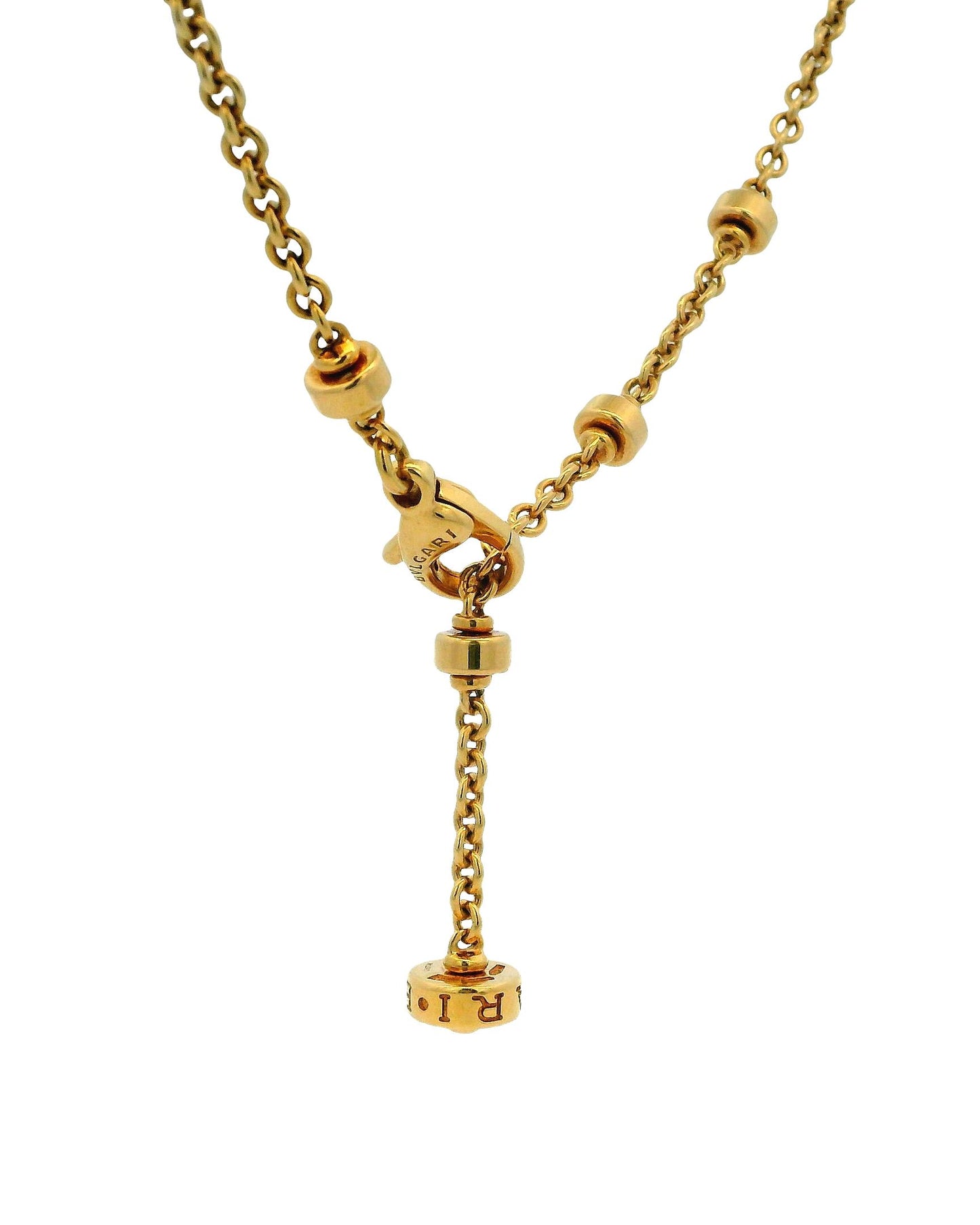 Bvlgari 18K Gold Amethyst Peridot & Diamond Necklace