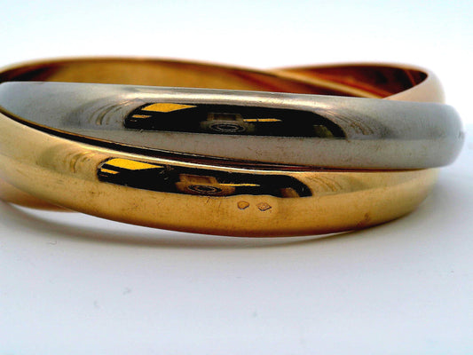 Cartier Trinity Wide Bangle 19 CM