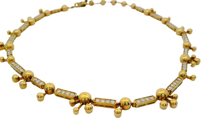 Bvlgari 18K Yellow Gold  Lucia Diamond Necklace