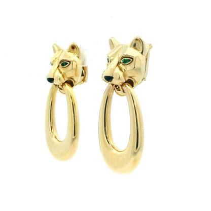 Cartier Panther 18K Yellow Gold Day & Night Ears Door-knockers