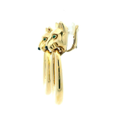 Cartier Panther 18K Yellow Gold Day & Night Ears Door-knockers