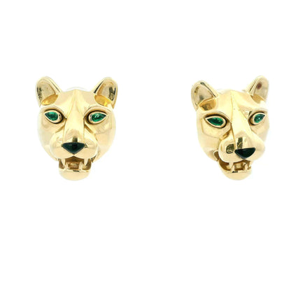 Cartier Panther 18K Yellow Gold Day & Night Ears Door-knockers