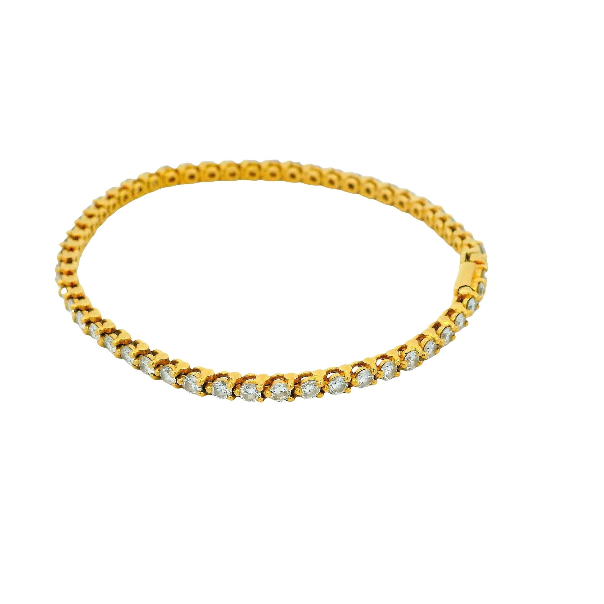 Cartier 18K Yellow Gold Diamond Line Bracelet