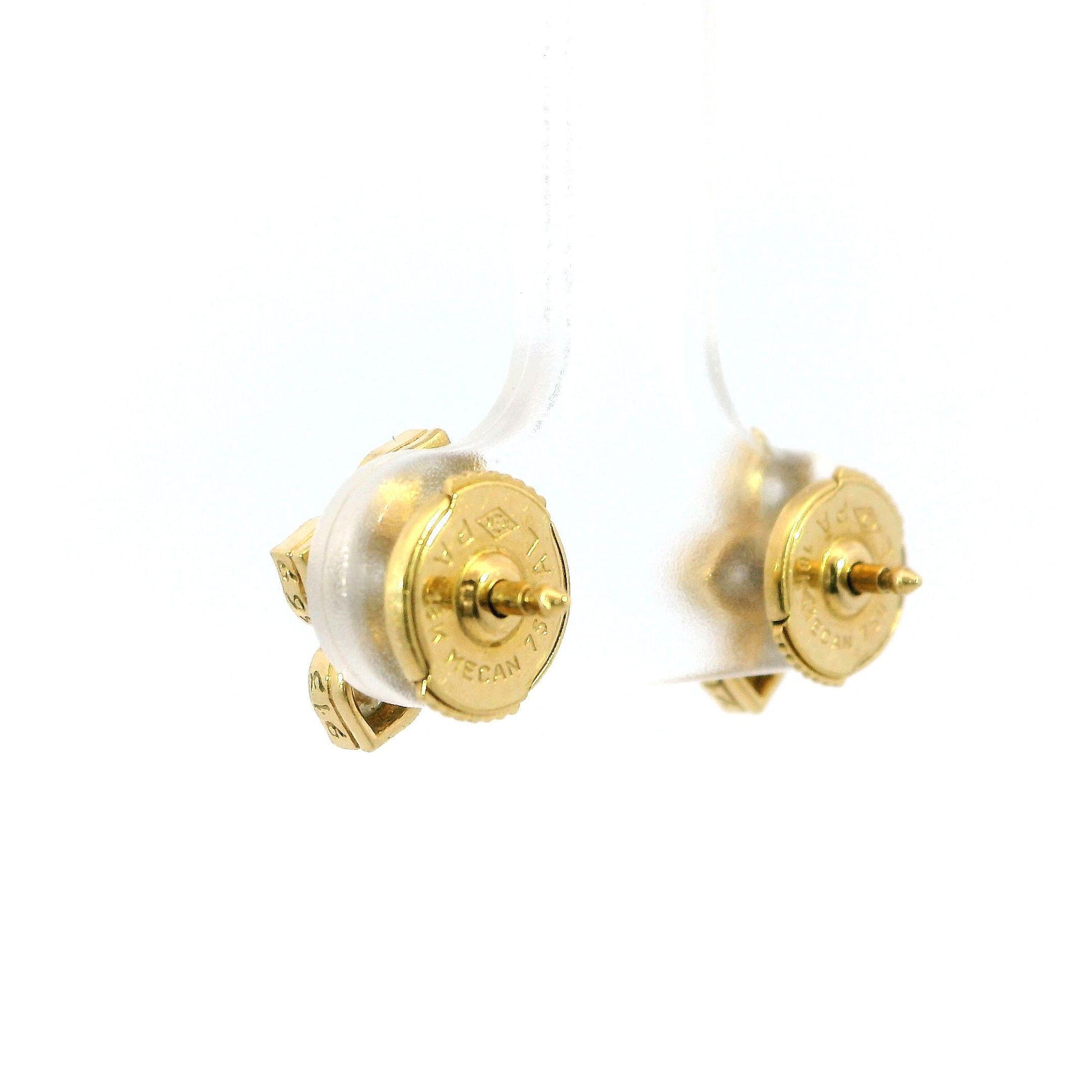Cartier Hindu Diamond 18k Yellow Gold Stud Earrings