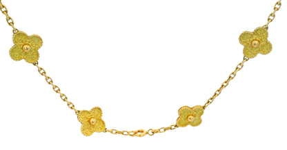 Van Cleef & Arpels Vintage Alhambra necklace, 10 motifs Necklace