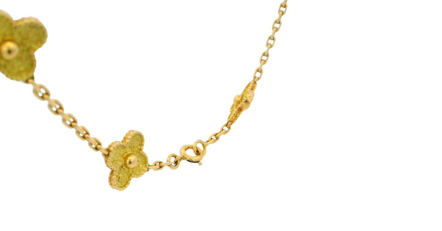Van Cleef & Arpels Vintage Alhambra necklace, 10 motifs Necklace