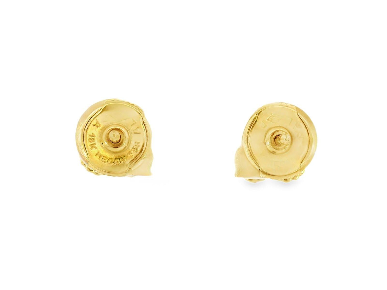 Van Cleef & Arpels Sweet Alahambra Diamond Earrings in 18K Yellow Gold