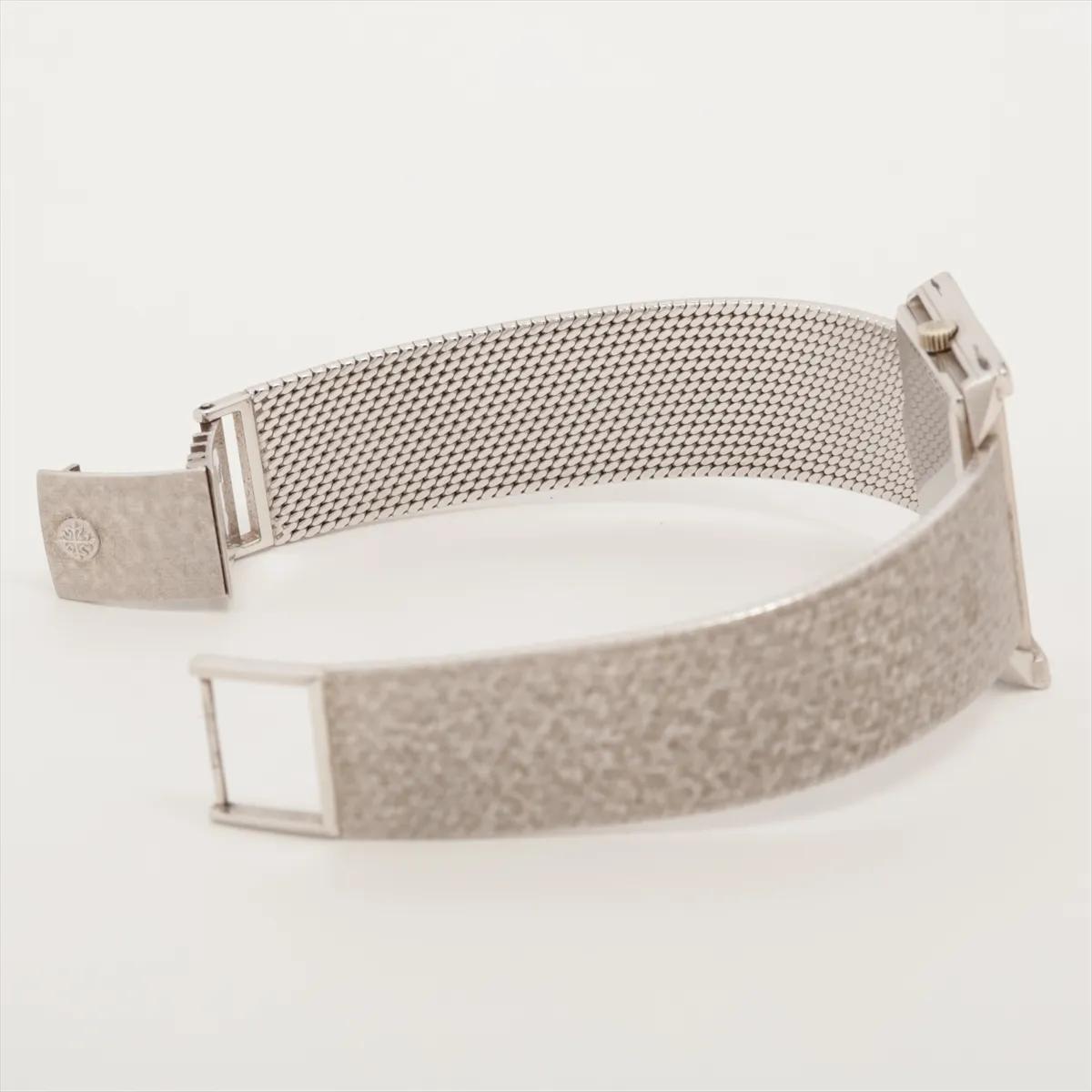 Patek Philippe 3506/3G 18K White Gold Silver Dial Vintage Watch