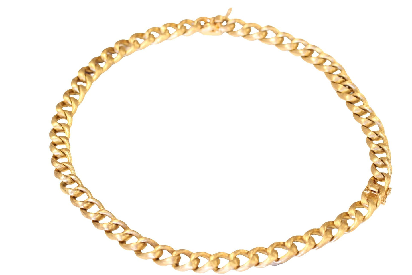 Elegance Interlocking 14K Yellow Gold Jewelry Set: Necklace & Bracelet