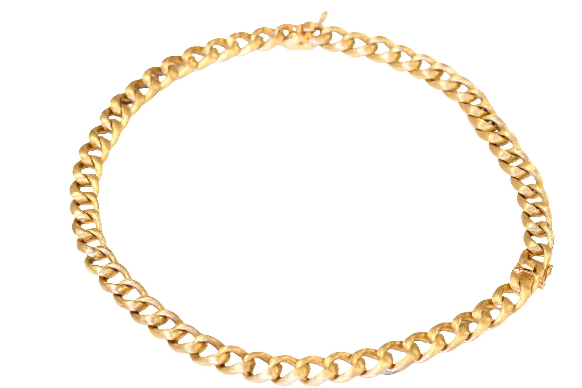 Elegance Interlocking 14K Yellow Gold Jewelry Set: Necklace & Bracelet