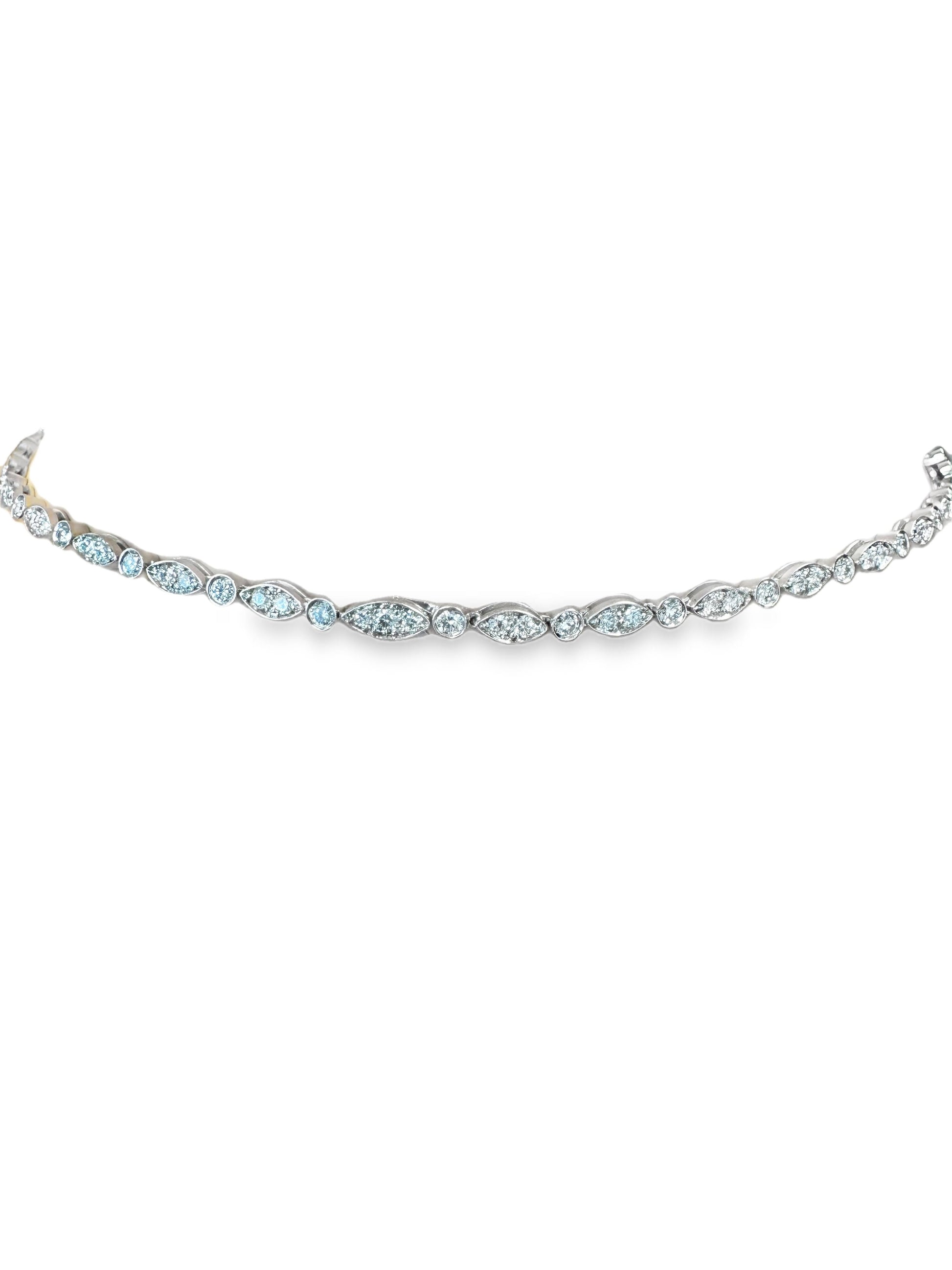 Tiffany & Co. Platinum 11 Rosettes Necklace