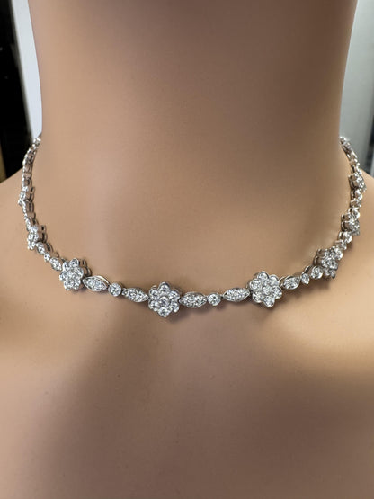Tiffany & Co. Platinum 11 Rosettes Necklace