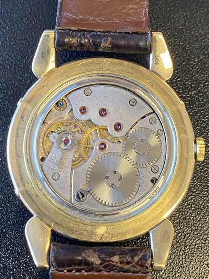 Vintage Movado Triple Date Moonphase 14K Yellow Gold