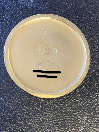 Vintage Movado Triple Date Moonphase 14K Yellow Gold