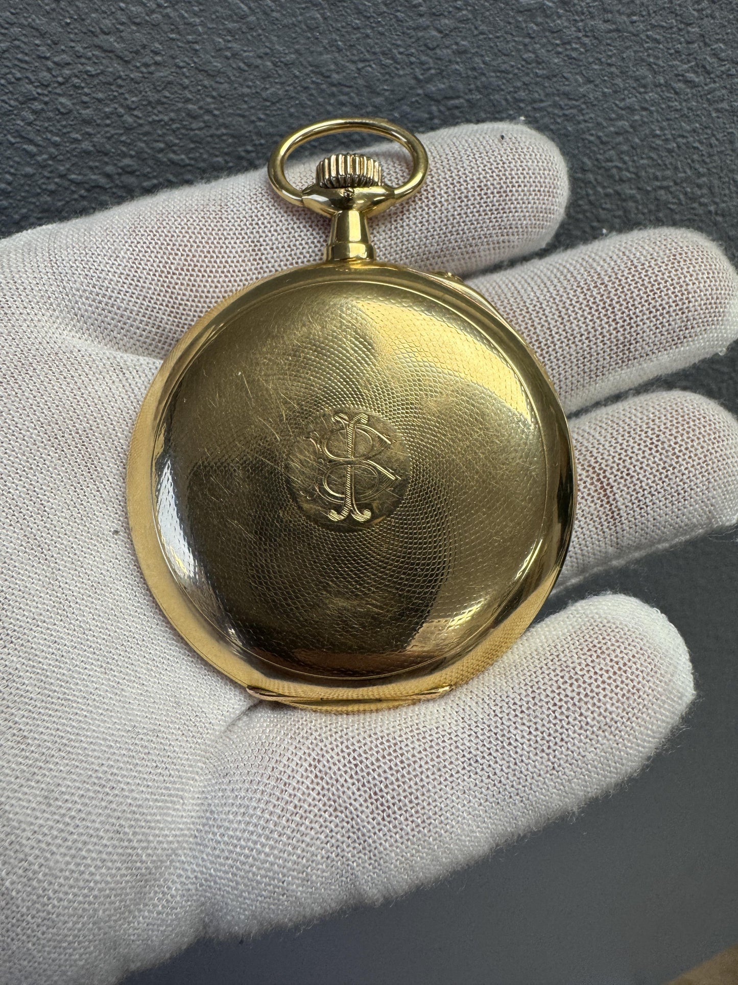A Lange & Söhne Glashütte, Antique, 18k Yellow Gold A Movement Pocket Watch