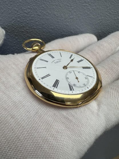 A Lange & Söhne Glashütte, Antique, 18k Yellow Gold A Movement Pocket Watch