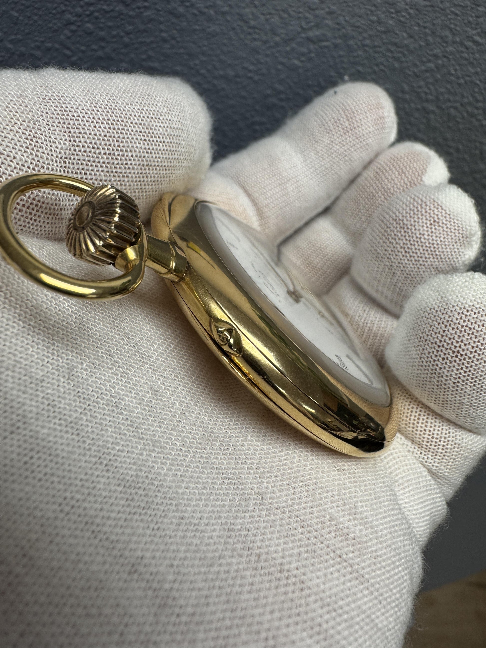 A Lange & Söhne Glashütte, Antique, 18k Yellow Gold A Movement Pocket Watch