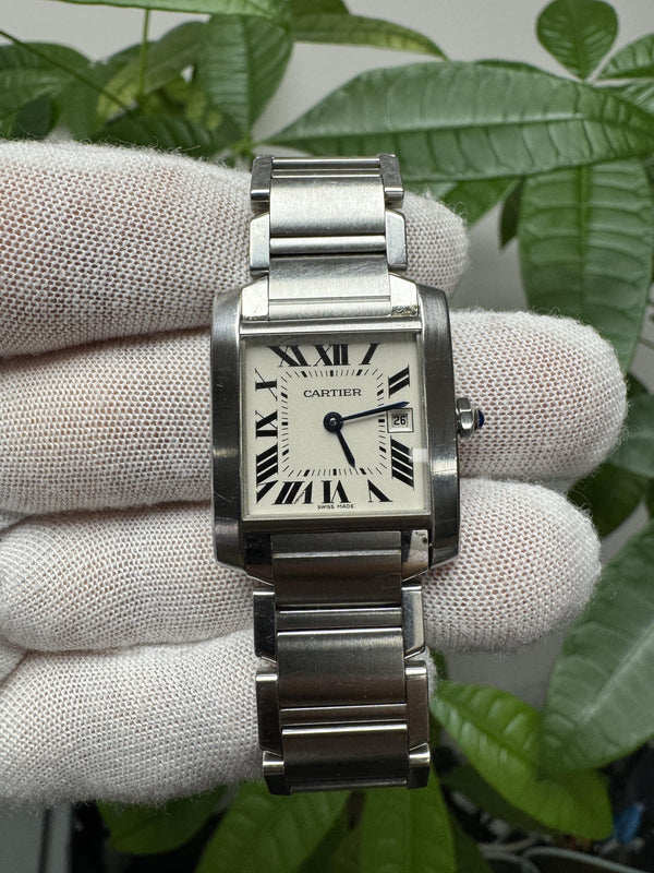Cartier Tank Francaise W51011Q3 Midsize Steel Ladies Watch