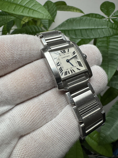 Cartier Tank Francaise W51011Q3 Midsize Steel Ladies Watch