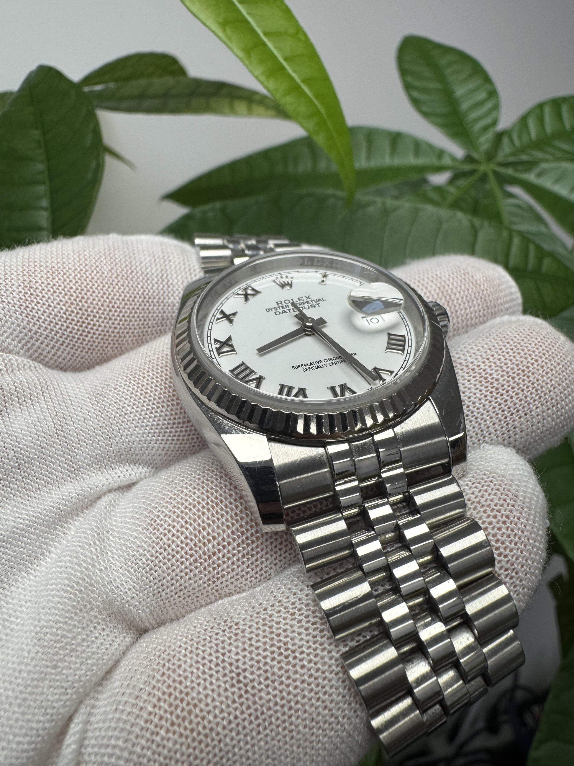 Rolex Datejust 116234 Roman White Dial Watch