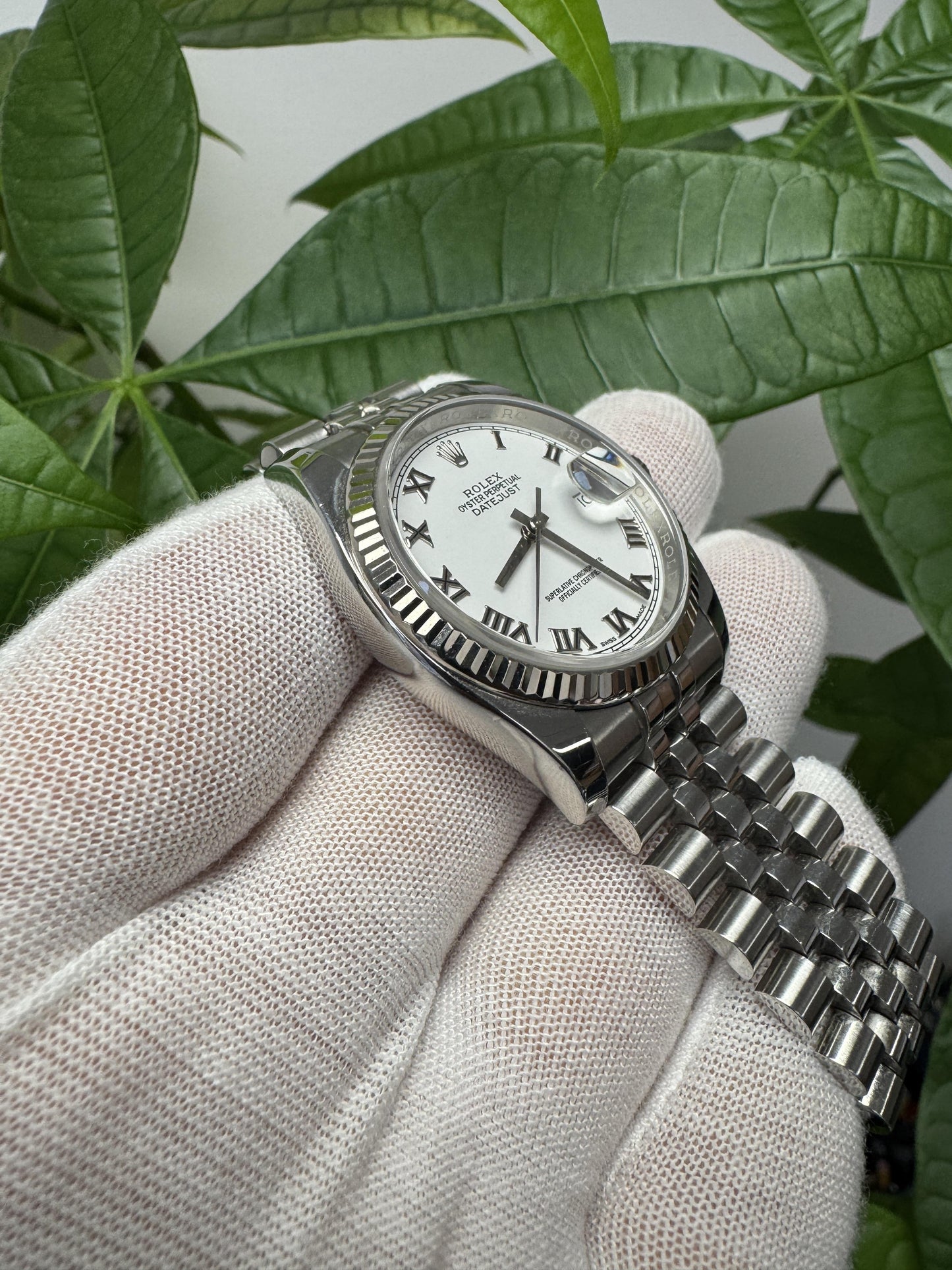 Rolex Datejust 116234 Roman White Dial Watch