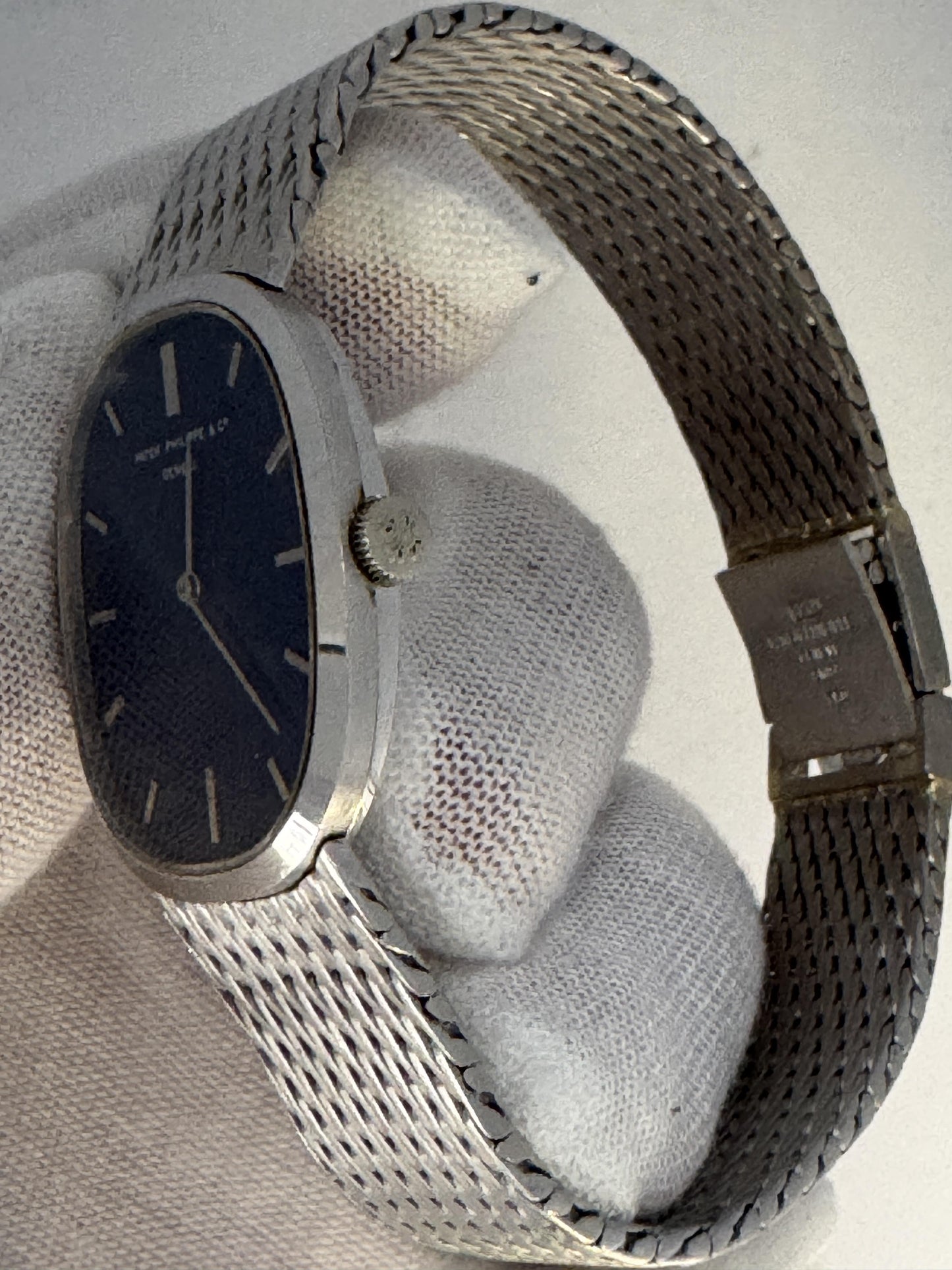 Patek Philippe Ellipse 3548G Reprinted-Blue Dial 18K White Gold Watch