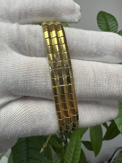 Hamilton 14k Yellow Gold Retro Diamonds & Rubies Ladies Watch