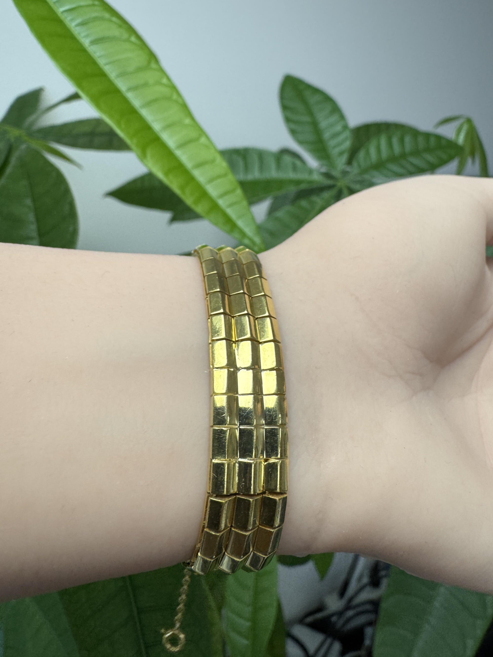 Hamilton 14k Yellow Gold Retro Diamonds & Rubies Ladies Watch