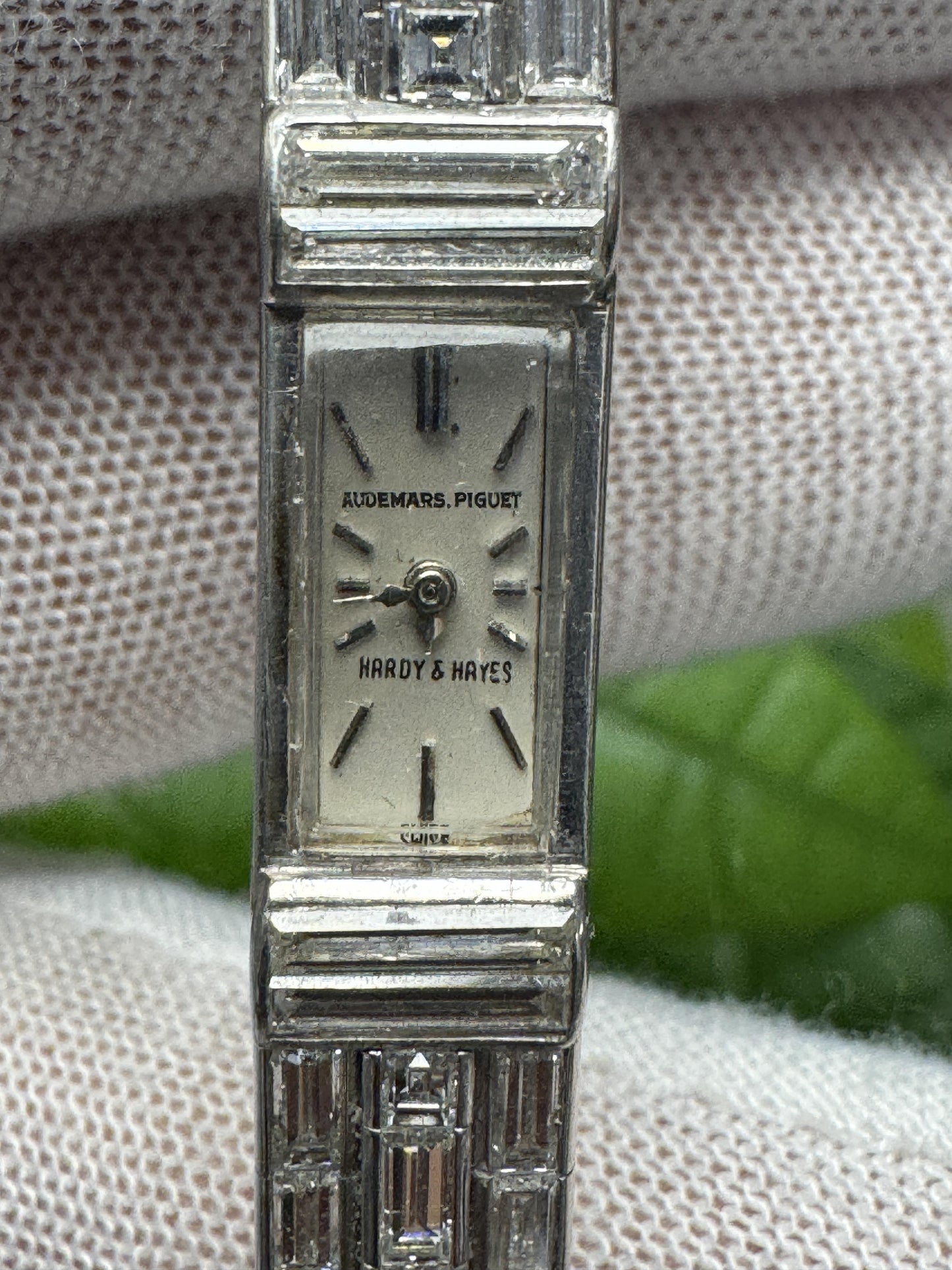 Audemars Piguet & Hardy & Hayes Platinum Diamond Vintage Ladies Watch