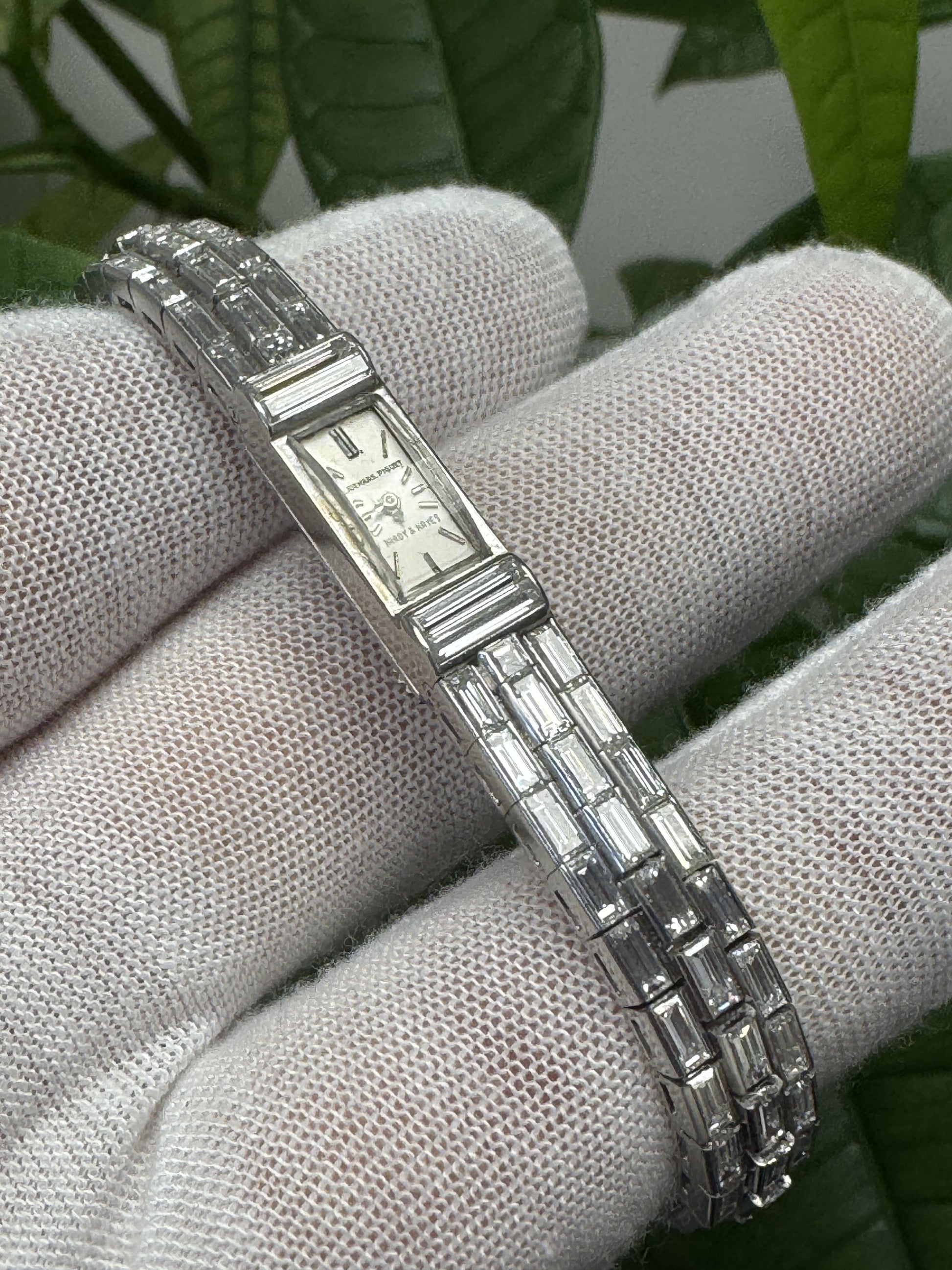 Audemars Piguet & Hardy & Hayes Platinum Diamond Vintage Ladies Watch
