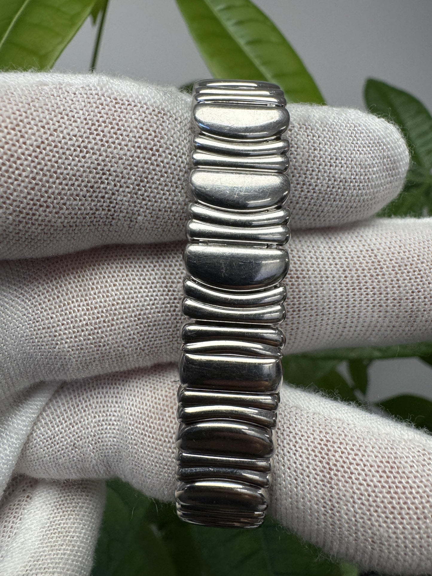 Cartier Baignoire W15133L2 18K white Diamond Bezel Ladies Watch