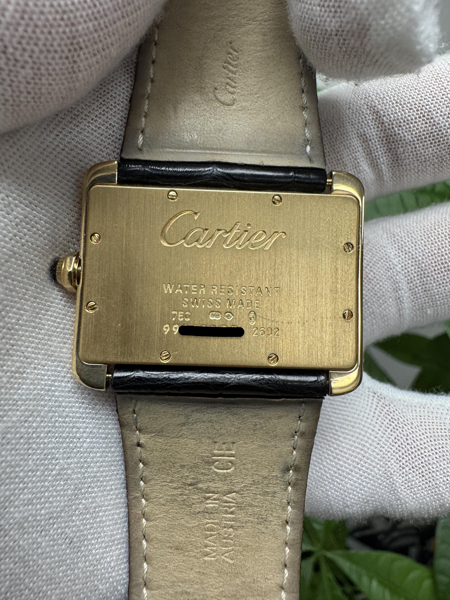 Cartier Tank Divan W6300556 18k Yellow Gold Quartz Ladies Watch