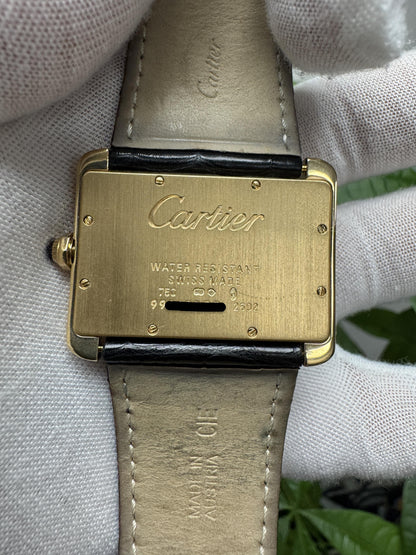Cartier Tank Divan W6300556 18k Yellow Gold Quartz Ladies Watch