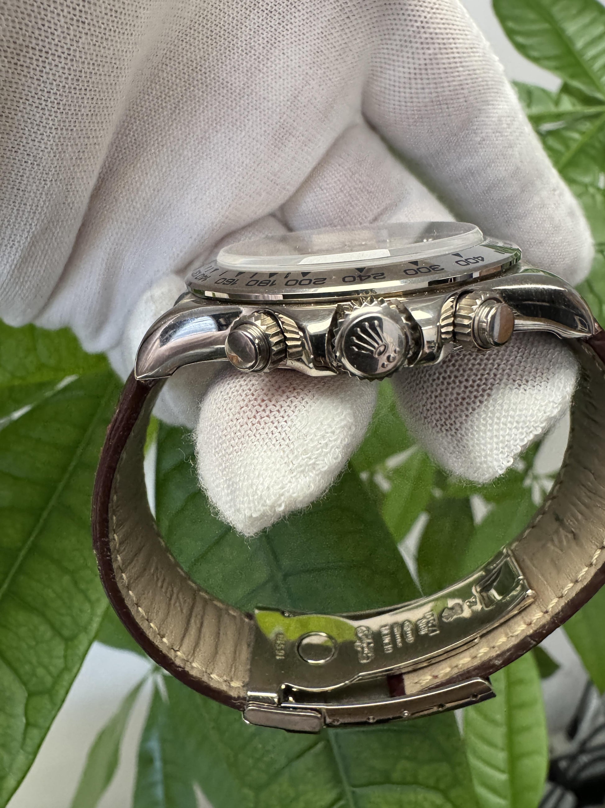 Rolex Daytona 16519 'Zenith' 18K White Gold MOP Diamond W/Papers