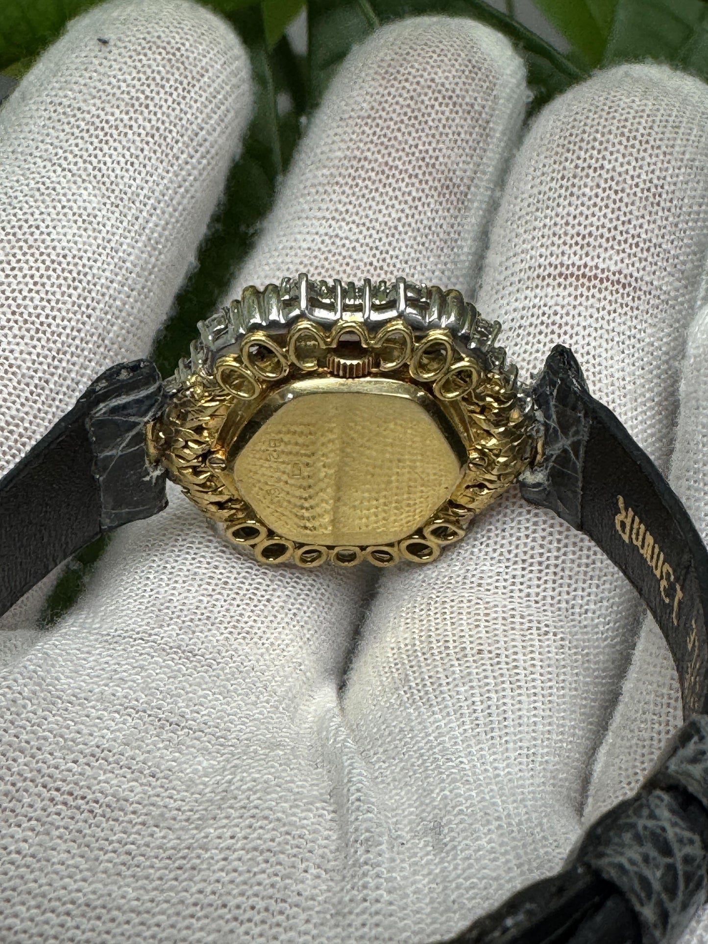 Audemars lds hex shape alt pave fluted sects diamond dial&hnds