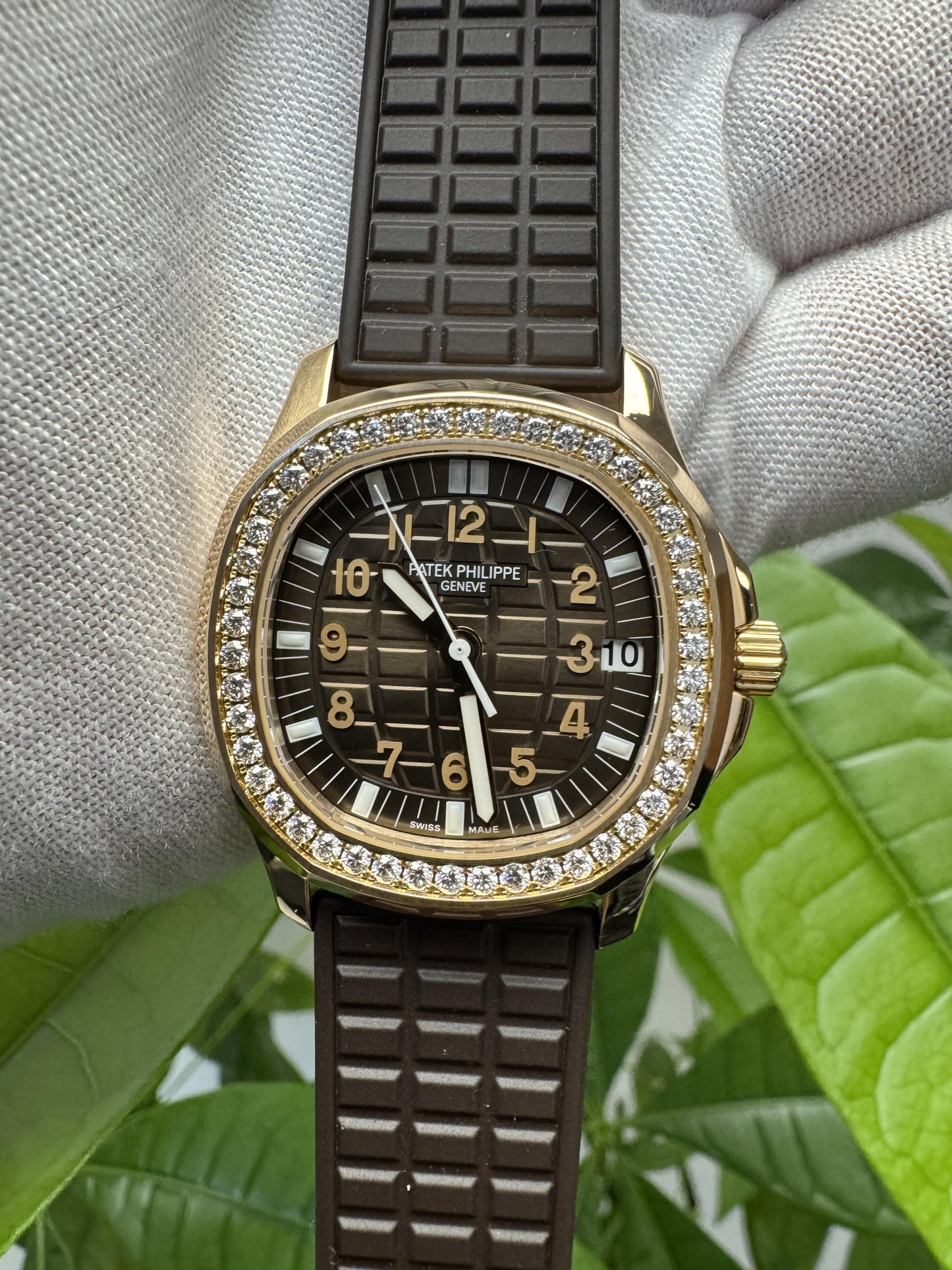 Patek Philippe 5068R Aquanaut Luce Chocolate Dial 18K Rose Gold Box & Papers