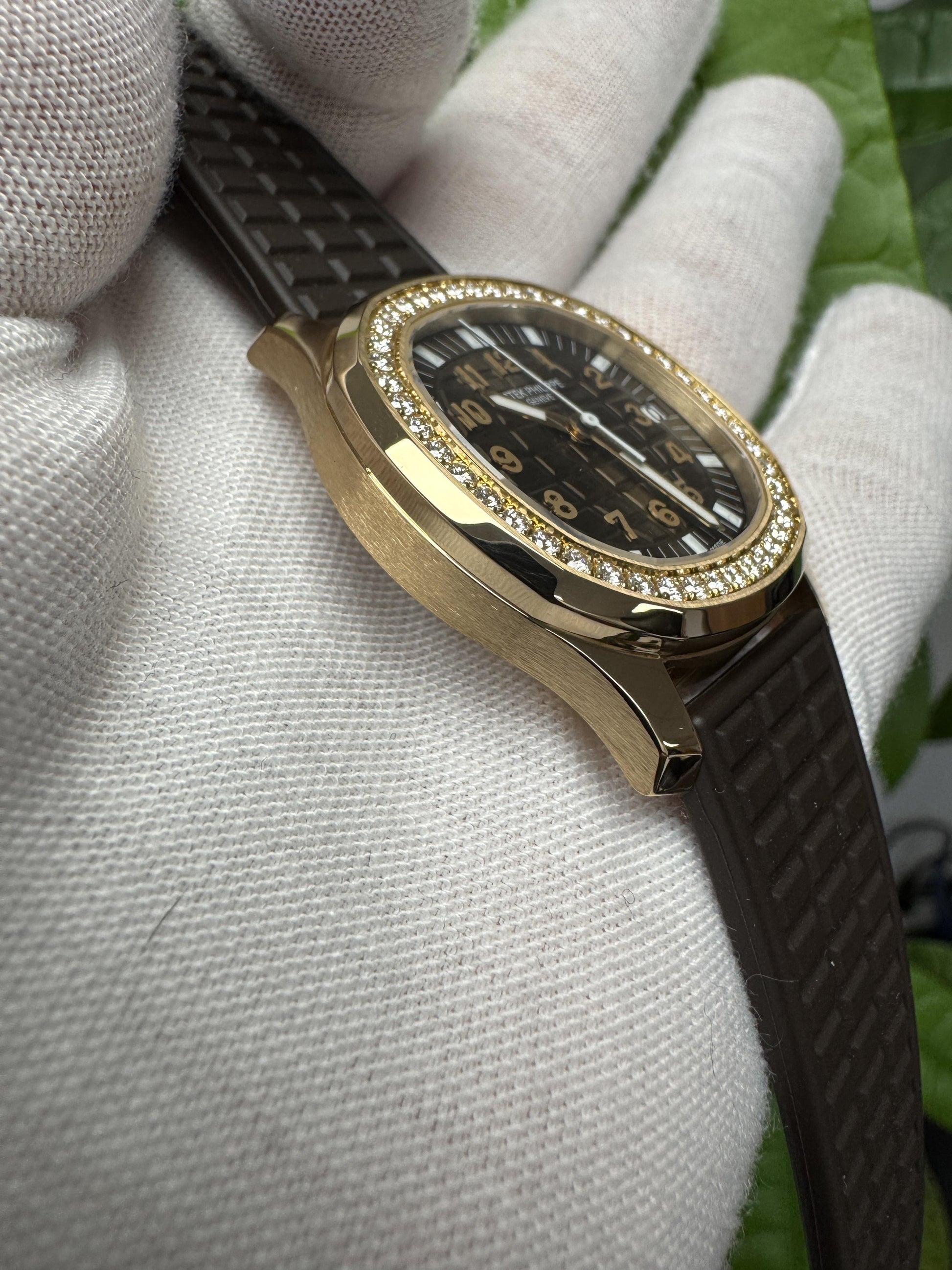 Patek Philippe 5068R Aquanaut Luce Chocolate Dial 18K Rose Gold Box & Papers