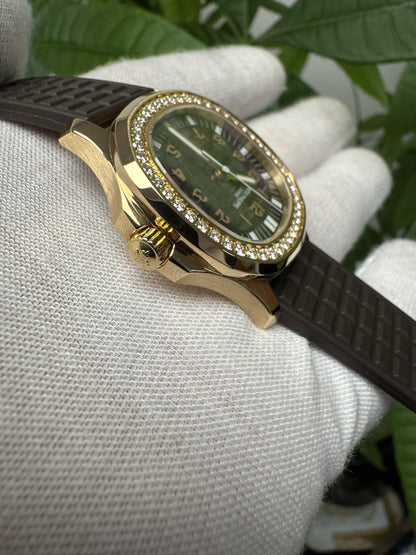 Patek Philippe 5068R Aquanaut Luce Chocolate Dial 18K Rose Gold Box & Papers