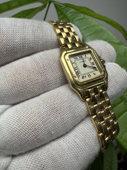 Cartier Panthère 107000M 18K yellow Gold Ladies Watch Box & Papers