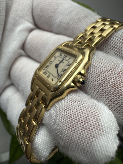 Cartier Panthère 107000M 18K yellow Gold Ladies Watch Box & Papers