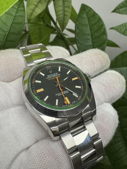 Rolex Milgauss  green crystal 116400V Full-Set-2008