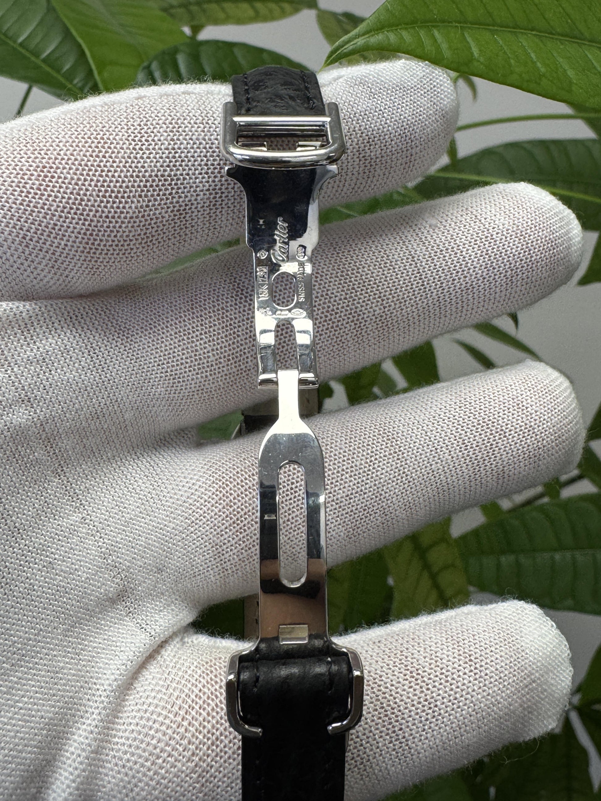 Cartier Baignoire W15133L2 18K white Gold Ladies Watch